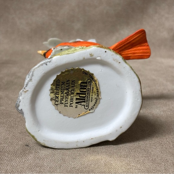 Cardinal & Flowers Figurine by Aldon - Picture 3 of 8